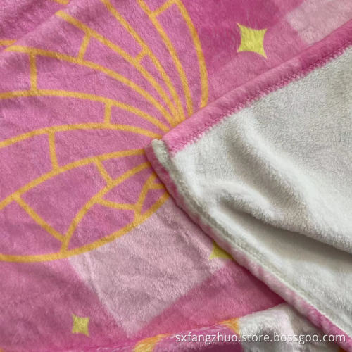 Anpassung Pink Luxus Flanell Fleece Decke